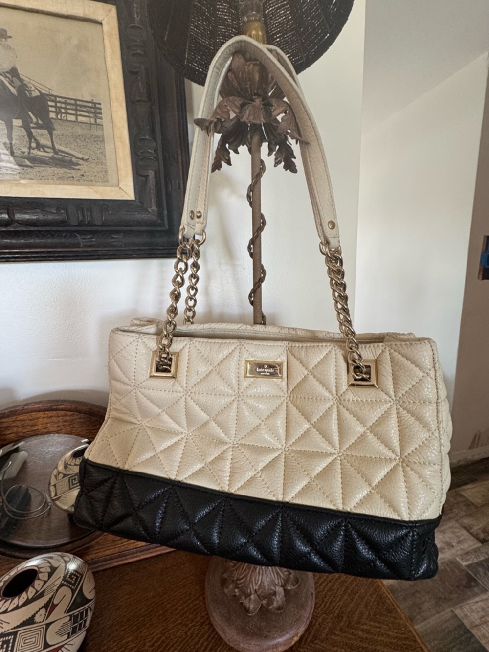 LAST CALL! Kate Spade Quilted Two Tone Purse